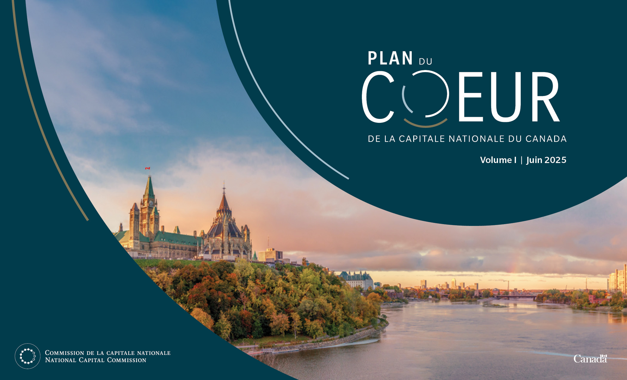 Image de la page couverture du plan du coeur de la capitale nationale d'avril 2025.