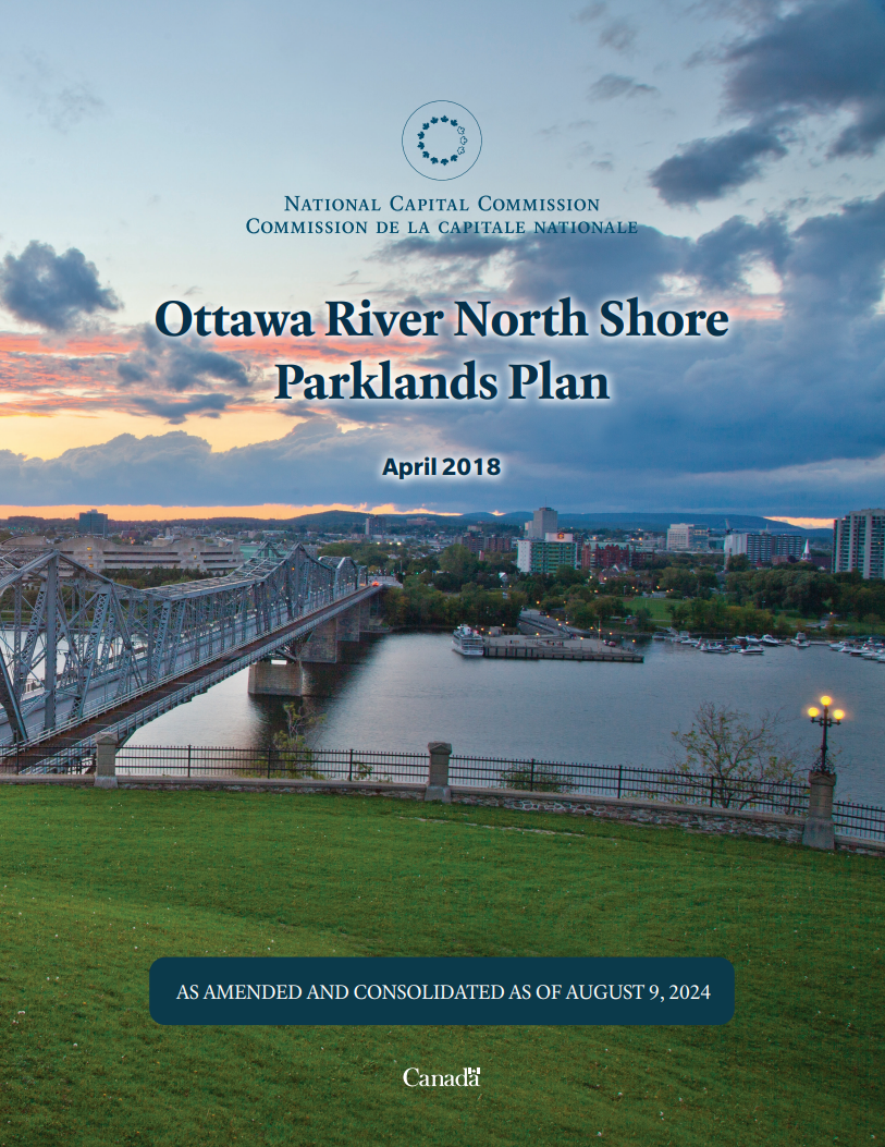 Ottawa River North Shore Parklands Plan Cover Page