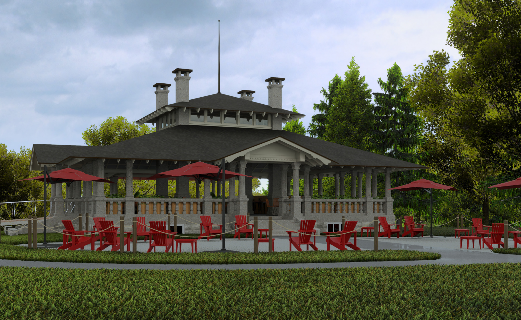 Rendering of the new Rockcliffe pavilion