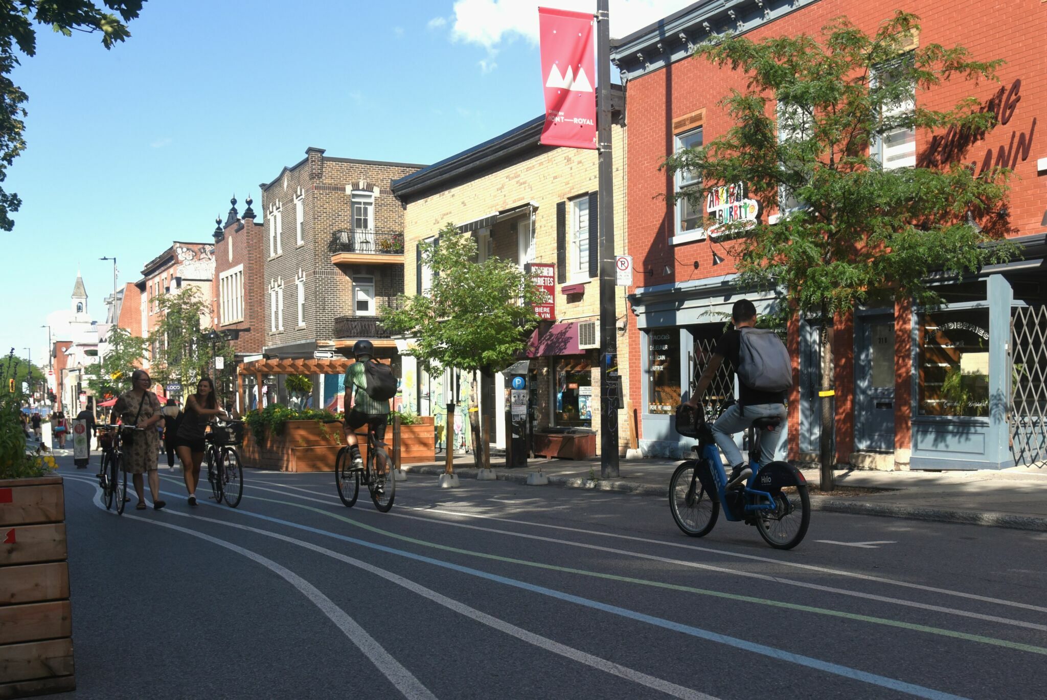 Streets transformed for active use