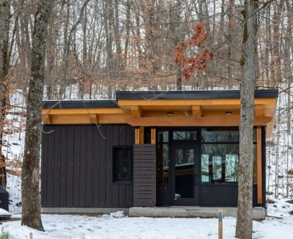 Winter camping in Gatineau Park