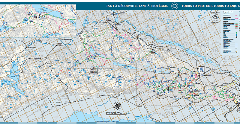 Gatineau Park Winter Trail Map Gatineau Park Trail Map - National Capital Commission