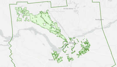 Carte du parc de la Gatineau
