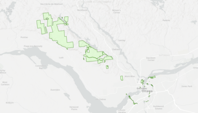 Carte du parc de la Gatineau