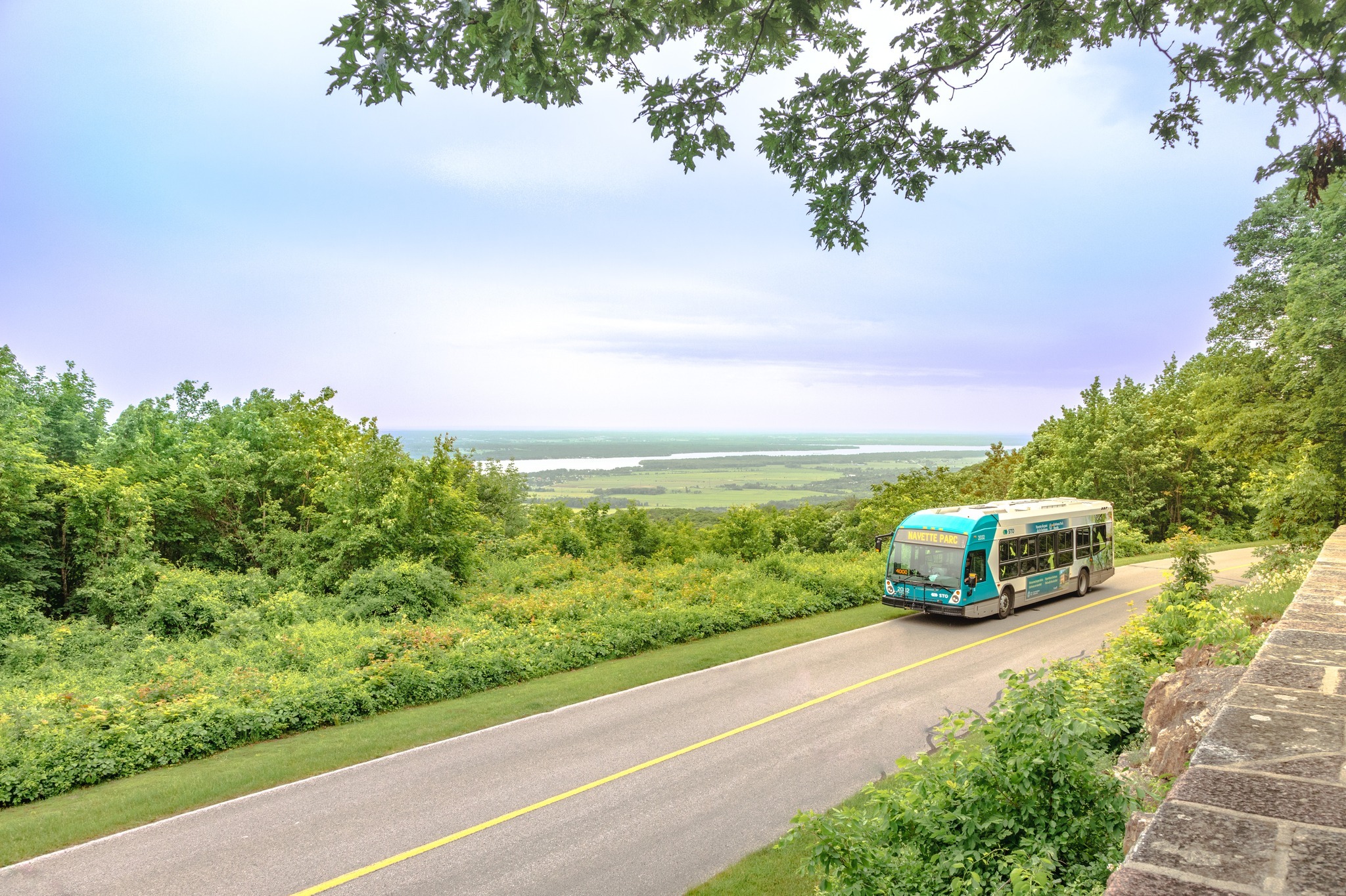 Gatineau Park shuttle seen from the Etienne Brule lookout.