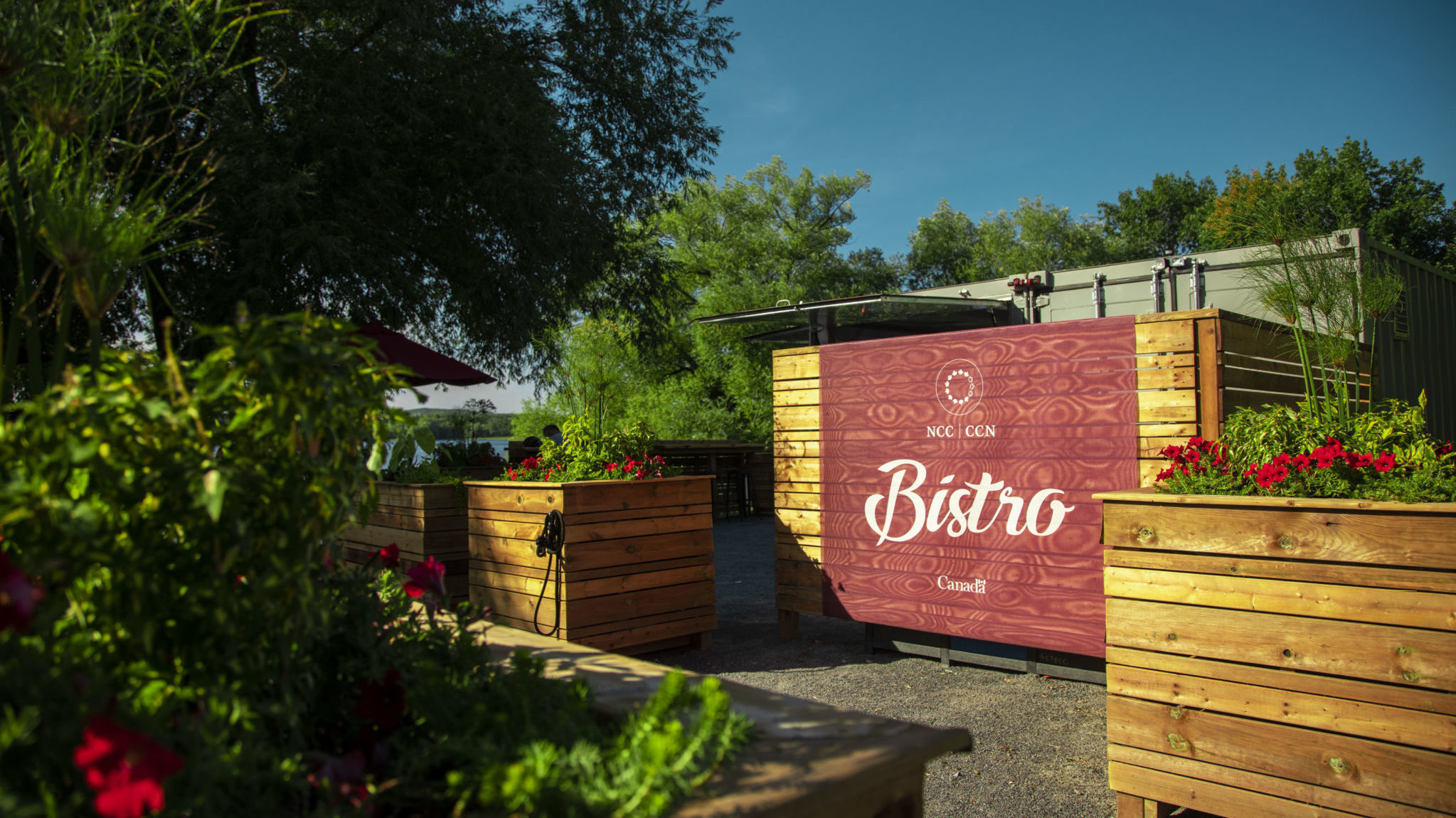 NCC Bistro signage at Patterson Creek Park.