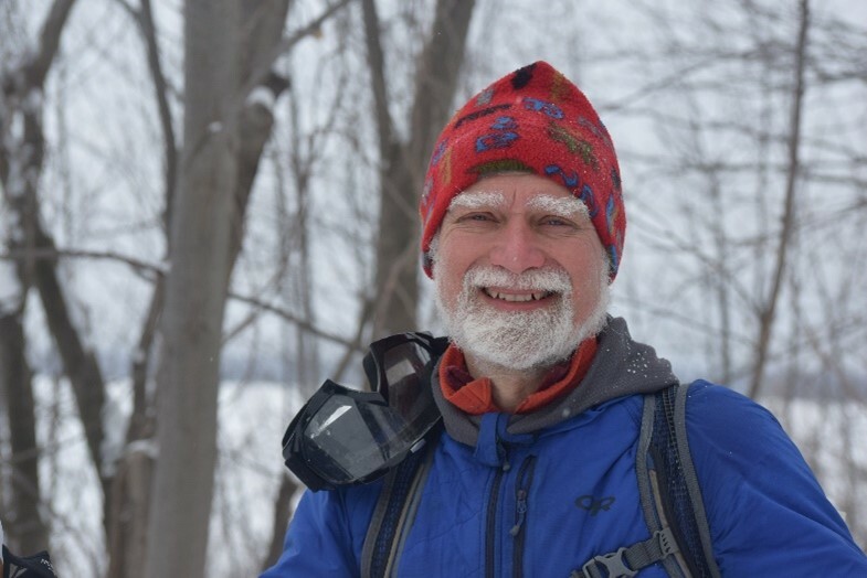 Roger Colbeck in his winter gear