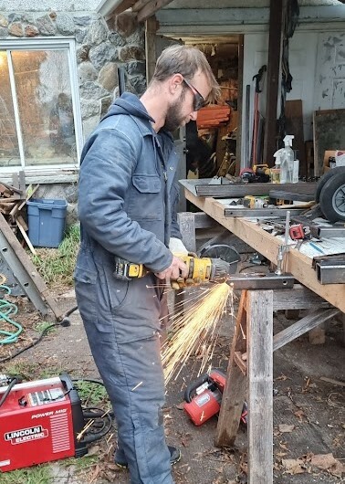 Yuri Locmelis welding equipment for Ski Heritage East